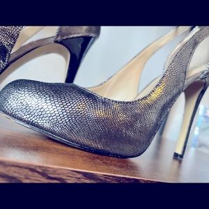 INC — Silver and Black Heels